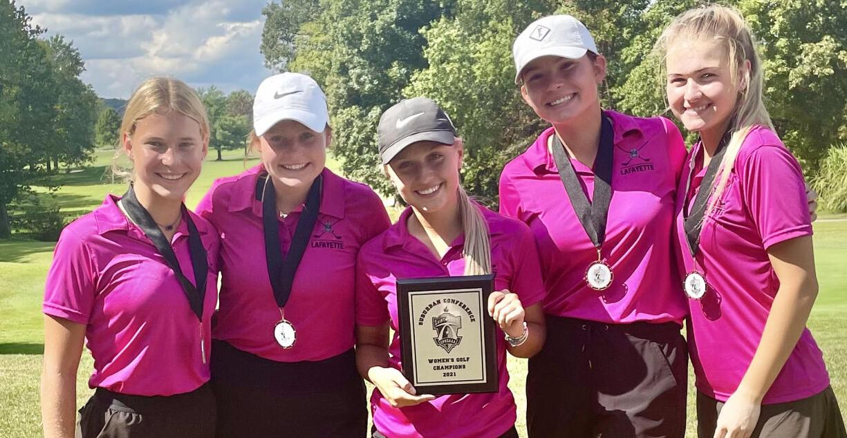 Lafayette Lancers girls golf champs 2021